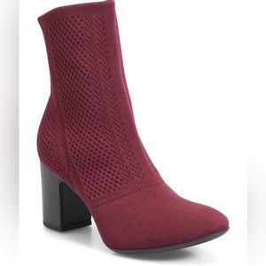 Born Meggs Burgundy Bootie